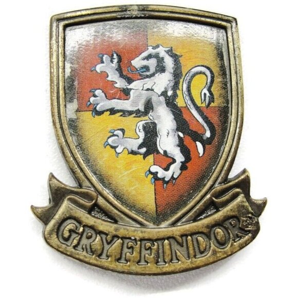 Gryffindor Lion Shield Money? Clip Stainless Steel Wallet Credit Red & Yellow - Picture 7 of 8